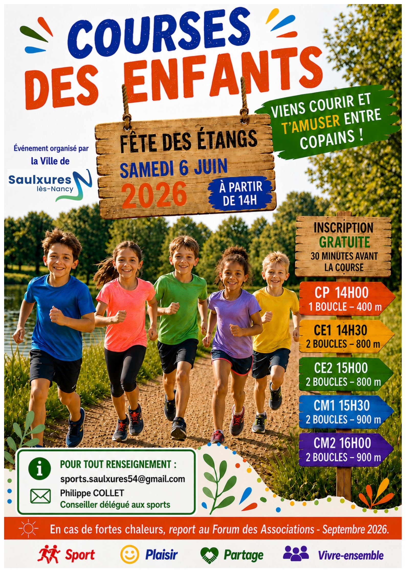 courses des enfants